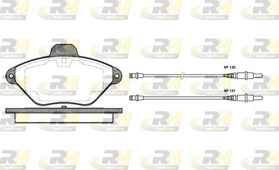 Roadhouse 2439.04 - Тормозные колодки, дисковые, комплект autospares.lv