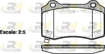 Roadhouse 2434.54 - Тормозные колодки, дисковые, комплект autospares.lv