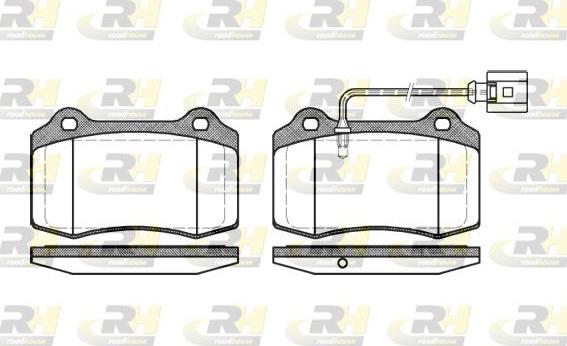 Roadhouse 2434.01 - Тормозные колодки, дисковые, комплект autospares.lv