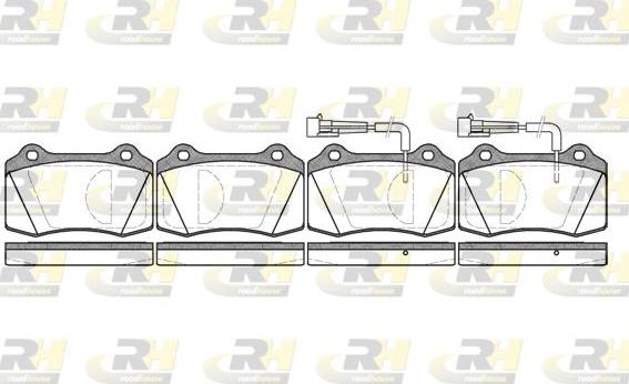 Roadhouse 2434.02 - Тормозные колодки, дисковые, комплект autospares.lv