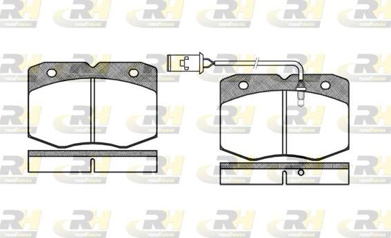 Roadhouse 2435.02 - Тормозные колодки, дисковые, комплект autospares.lv