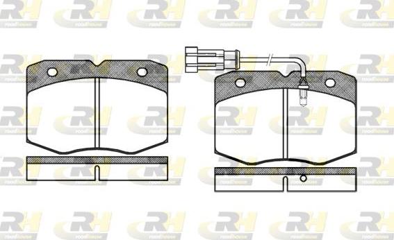 Roadhouse 2435.12 - Тормозные колодки, дисковые, комплект autospares.lv