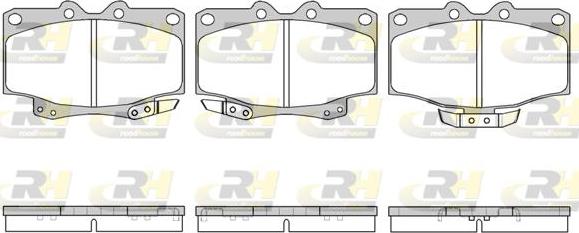 Roadhouse 2430.04 - Тормозные колодки, дисковые, комплект autospares.lv