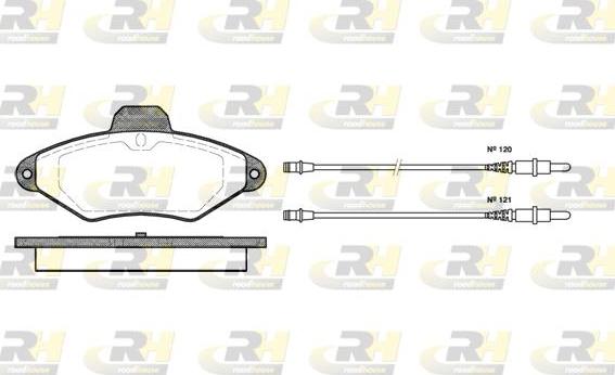 Roadhouse 2438.04 - Тормозные колодки, дисковые, комплект autospares.lv