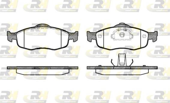 Roadhouse 2432.00 - Тормозные колодки, дисковые, комплект autospares.lv