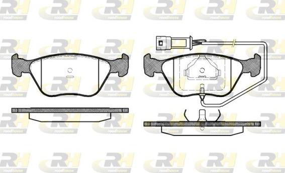 Roadhouse 2437.02 - Тормозные колодки, дисковые, комплект autospares.lv