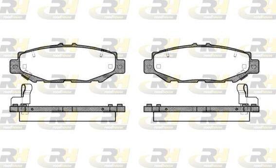 Roadhouse 2424.04 - Тормозные колодки, дисковые, комплект autospares.lv