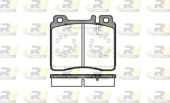 Roadhouse 2420.00 - Тормозные колодки, дисковые, комплект autospares.lv