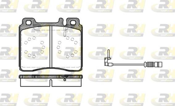 Roadhouse 2420.02 - Тормозные колодки, дисковые, комплект autospares.lv