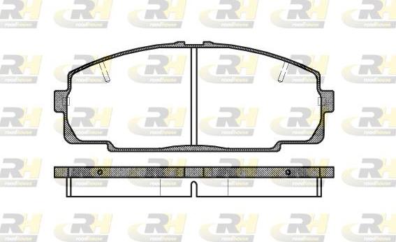 Roadhouse 2421.20 - Тормозные колодки, дисковые, комплект autospares.lv