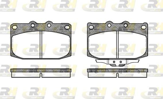 Roadhouse 2428.02 - Тормозные колодки, дисковые, комплект autospares.lv