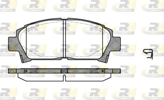 Roadhouse 2427.02 - Тормозные колодки, дисковые, комплект autospares.lv