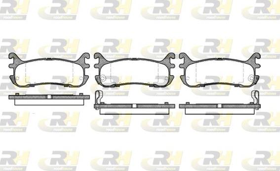 Roadhouse 2479.02 - Тормозные колодки, дисковые, комплект autospares.lv