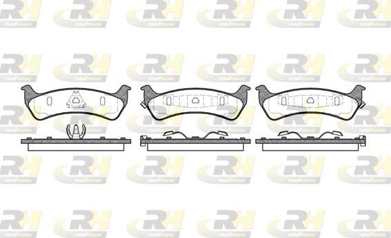 Roadhouse 2470.02 - Тормозные колодки, дисковые, комплект autospares.lv