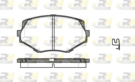 Roadhouse 2478.02 - Тормозные колодки, дисковые, комплект autospares.lv