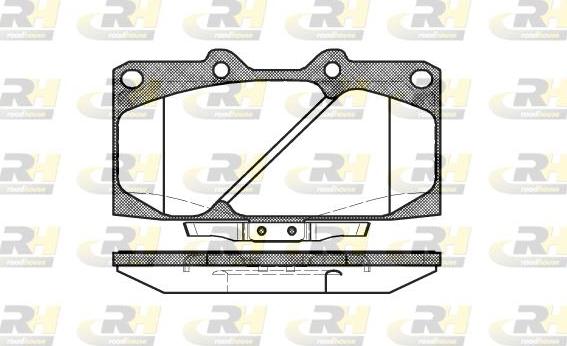 Roadhouse 2599.04 - Тормозные колодки, дисковые, комплект autospares.lv