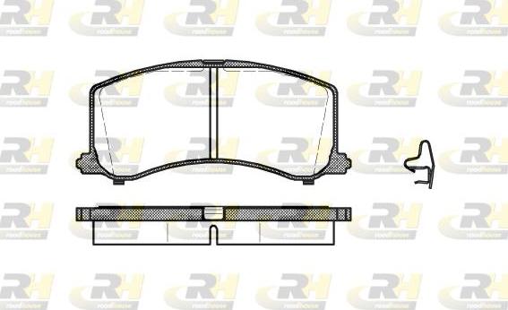 Roadhouse 2595.02 - Тормозные колодки, дисковые, комплект autospares.lv