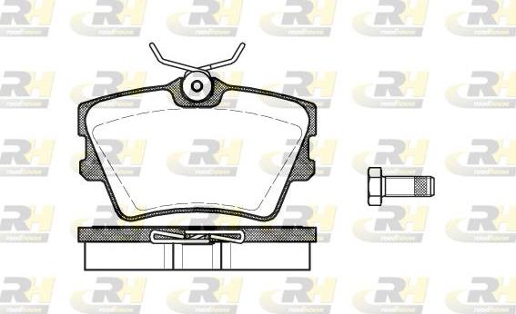 Roadhouse 2591.00 - Тормозные колодки, дисковые, комплект autospares.lv