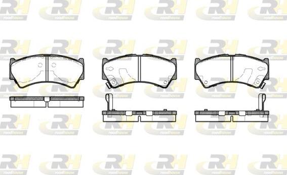 Roadhouse 2592.52 - Тормозные колодки, дисковые, комплект autospares.lv