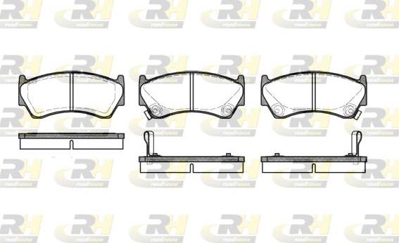 Roadhouse 2592.02 - Тормозные колодки, дисковые, комплект autospares.lv