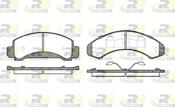 Roadhouse 2550.00 - Тормозные колодки, дисковые, комплект autospares.lv