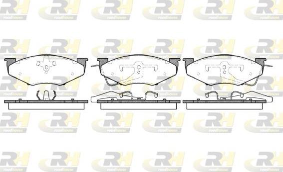 Roadhouse 2551.00 - Тормозные колодки, дисковые, комплект autospares.lv