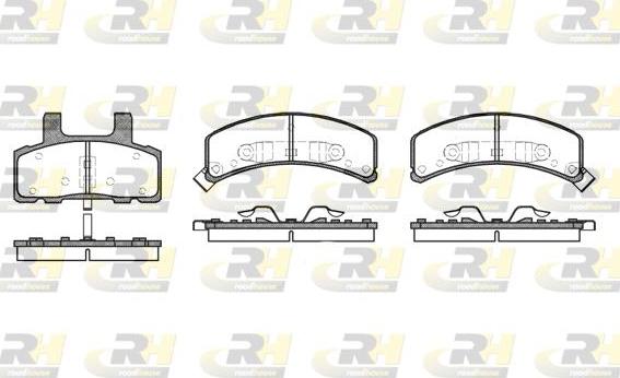 Roadhouse 2552.02 - Тормозные колодки, дисковые, комплект autospares.lv