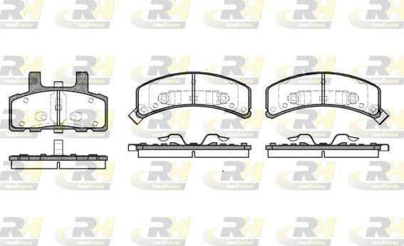 Roadhouse 2552.32 - Тормозные колодки, дисковые, комплект autospares.lv