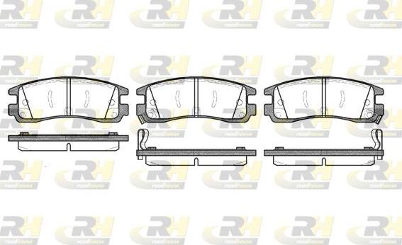 Roadhouse 2566.22 - Тормозные колодки, дисковые, комплект autospares.lv