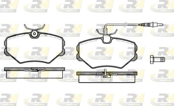 Roadhouse 2500.02 - Тормозные колодки, дисковые, комплект autospares.lv