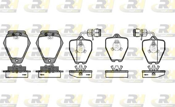 Roadhouse 2508.02 - Тормозные колодки, дисковые, комплект autospares.lv