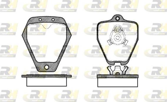 Roadhouse 2508.10 - Тормозные колодки, дисковые, комплект autospares.lv