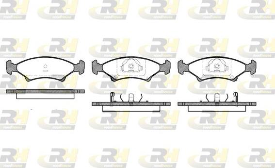 Roadhouse 2502.02 - Тормозные колодки, дисковые, комплект autospares.lv