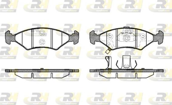 Roadhouse 2502.22 - Тормозные колодки, дисковые, комплект autospares.lv