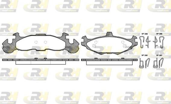 Roadhouse 2519.00 - Тормозные колодки, дисковые, комплект autospares.lv