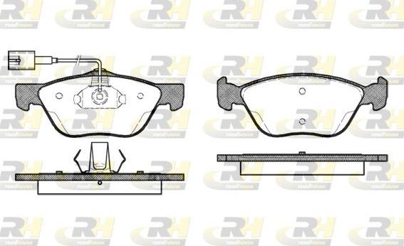 Roadhouse 2589.42 - Тормозные колодки, дисковые, комплект autospares.lv