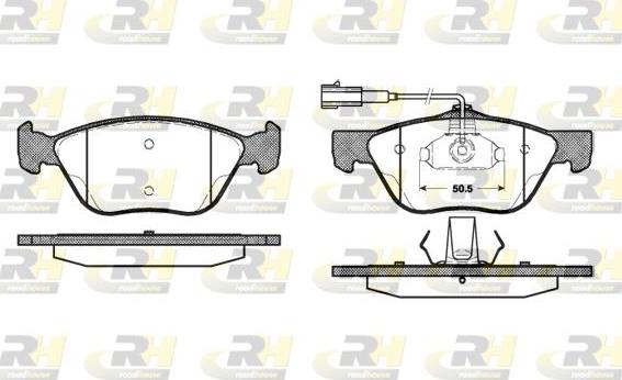 Roadhouse 2589.32 - Тормозные колодки, дисковые, комплект autospares.lv