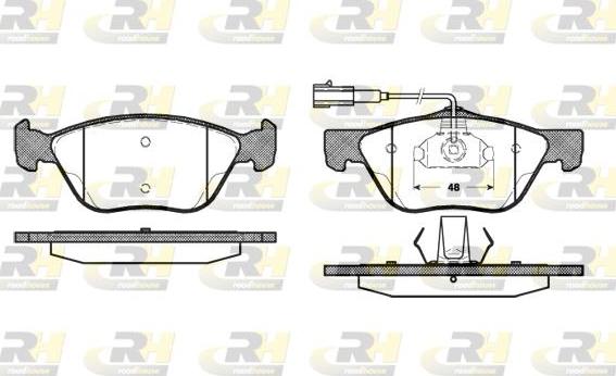 Roadhouse 2589.22 - Тормозные колодки, дисковые, комплект autospares.lv