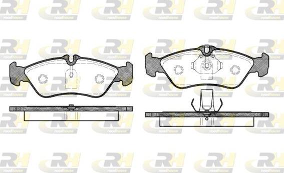 Roadhouse 2580.00 - Тормозные колодки, дисковые, комплект autospares.lv