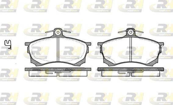 Roadhouse 2582.00 - Тормозные колодки, дисковые, комплект autospares.lv