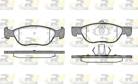 Roadhouse 2587.00 - Тормозные колодки, дисковые, комплект autospares.lv