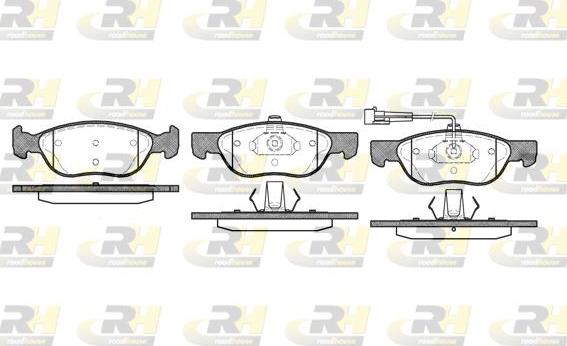 Roadhouse 2587.11 - Тормозные колодки, дисковые, комплект autospares.lv