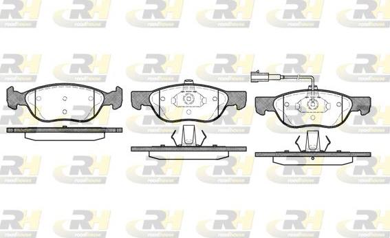 Roadhouse 2587.21 - Тормозные колодки, дисковые, комплект autospares.lv