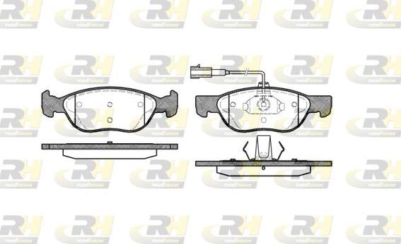 Roadhouse 2587.22 - Тормозные колодки, дисковые, комплект autospares.lv