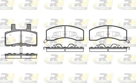 Roadhouse 2530.02 - Тормозные колодки, дисковые, комплект autospares.lv