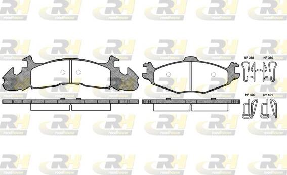 Roadhouse 2524.00 - Тормозные колодки, дисковые, комплект autospares.lv