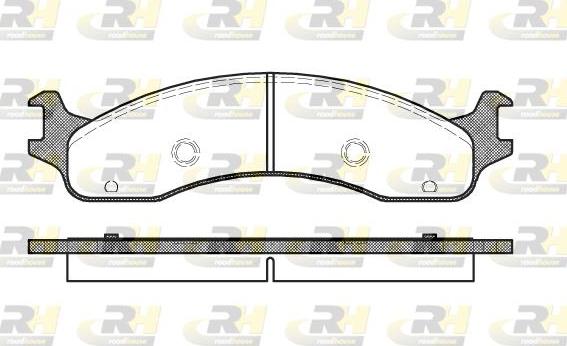 Roadhouse 2573.00 - Тормозные колодки, дисковые, комплект autospares.lv