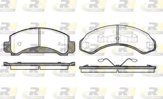 Roadhouse 2572.00 - Тормозные колодки, дисковые, комплект autospares.lv