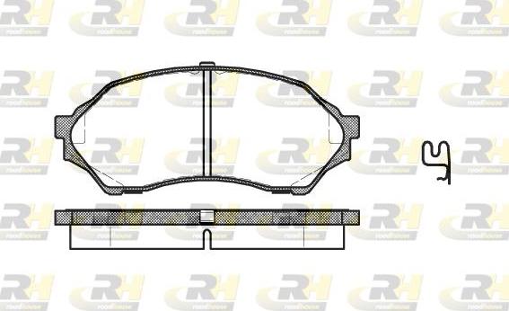 Roadhouse 2699.00 - Тормозные колодки, дисковые, комплект autospares.lv