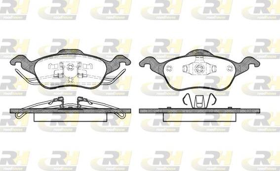 Roadhouse 2691.00 - Тормозные колодки, дисковые, комплект autospares.lv